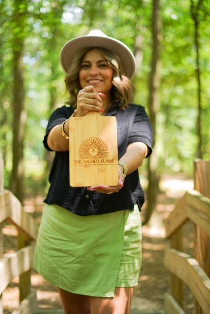 Your elevated experience curator Cynthia Ramirez of the Sacred Flame.